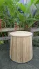Product image 2 of the product “Zylindric – Side Table with Lid | 46.5 cm Height, Ø 41 cm | Teak Wood, Natural Finish ”